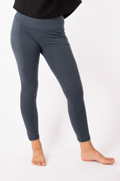 YB-12 - POKA – Organic Cotton Long Legging with pockets