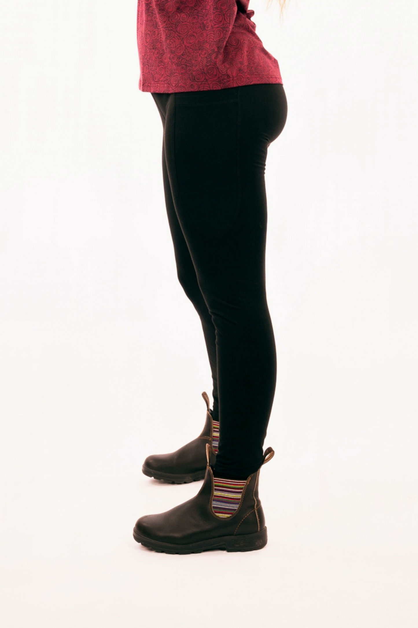 YB-12 - POKA – Organic Cotton Long Legging with pockets