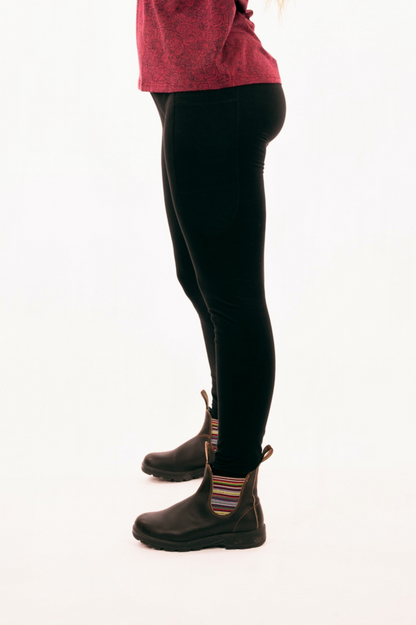 YB-12 - POKA – Organic Cotton Long Legging with pockets