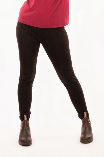 YB-12 - POKA – Organic Cotton Long Legging with pockets