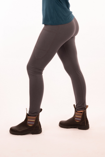 YB-12 - POKA – Organic Cotton Long Legging with pockets