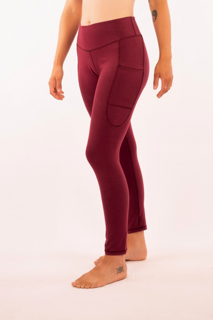 YB-12 - POKA – Organic Cotton Long Legging with pockets