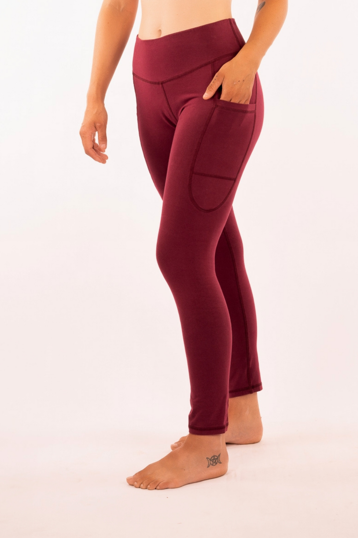 YB-12 - POKA – Organic Cotton Long Legging with pockets