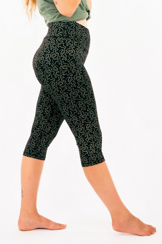 YB_28P - IK - Legging 3/4 en coton biologique imprimé