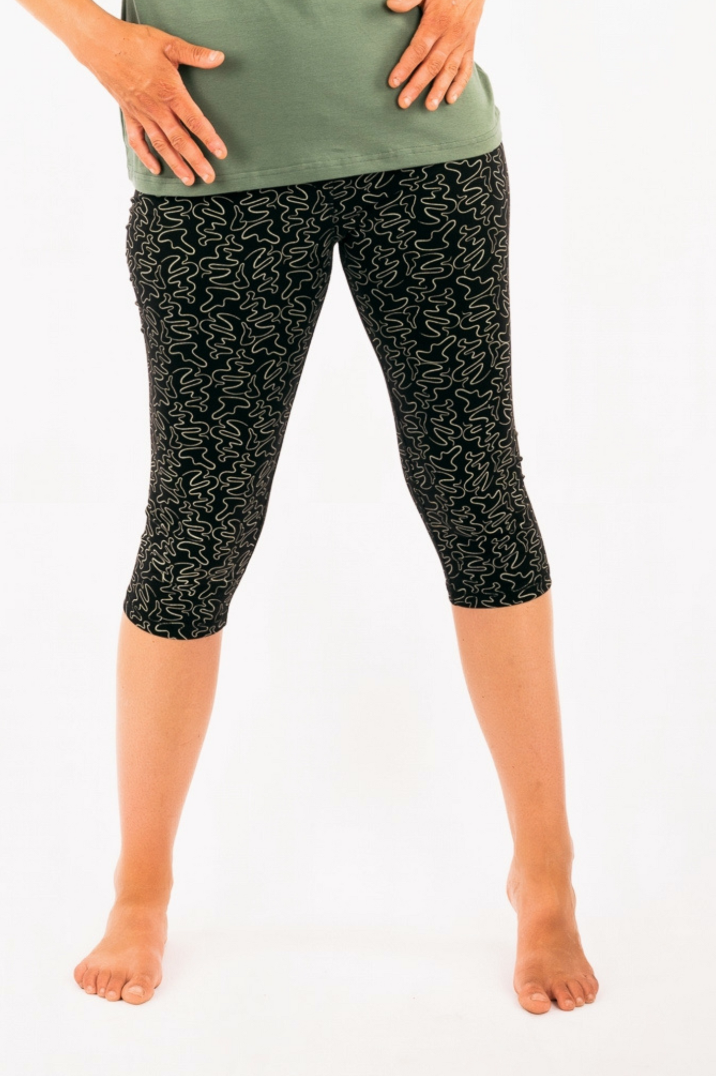YB_28P - IK - Organic Cotton Legging 3/4 printed