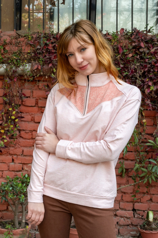 32_WIC_Organic Cottons Fleece Zipped Sweater