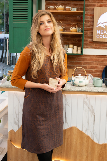 TF25-02 - ZULIE: Organic Cotton 3 Fabrics Dress