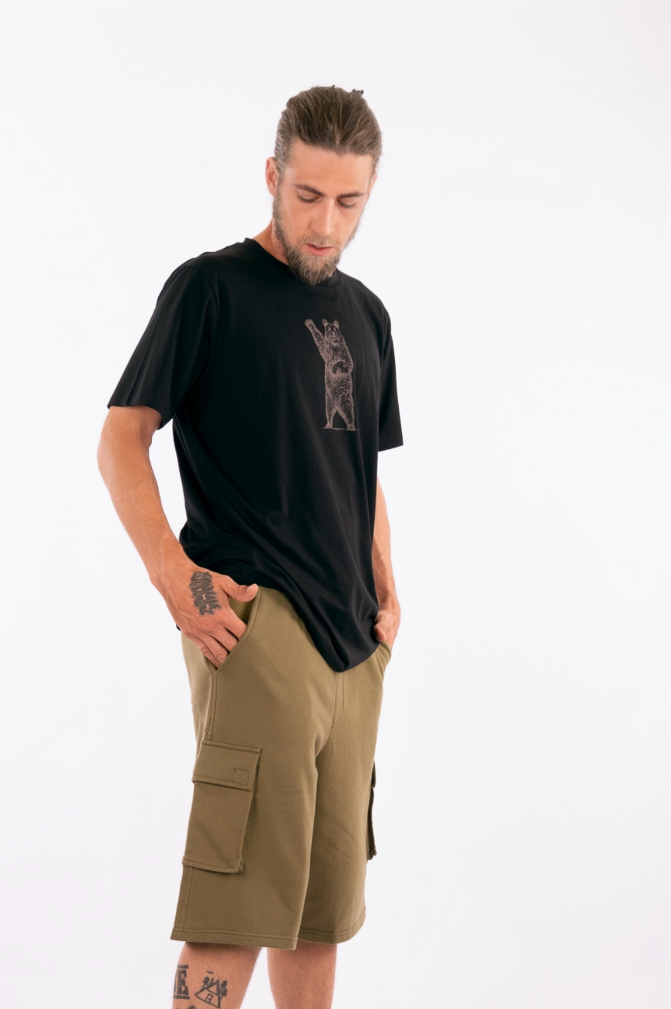 YB-61B - TOM BEAR - Organic Cotton Basic T-shirt; Hello Bear