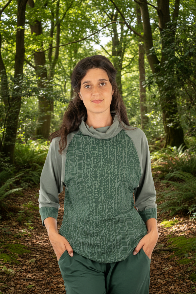YB_09 - GIGI - Organic Cotton Bat Sleeve Sweater