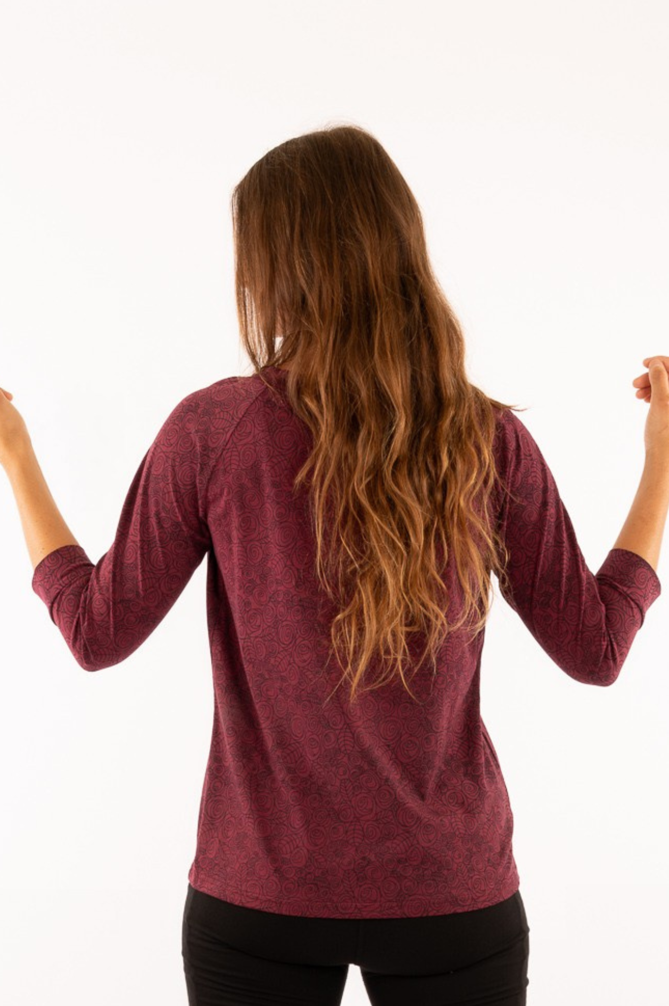 YB-09 - GIGI : T-shirt à manches raglan en coton biologique (avec imprimé)