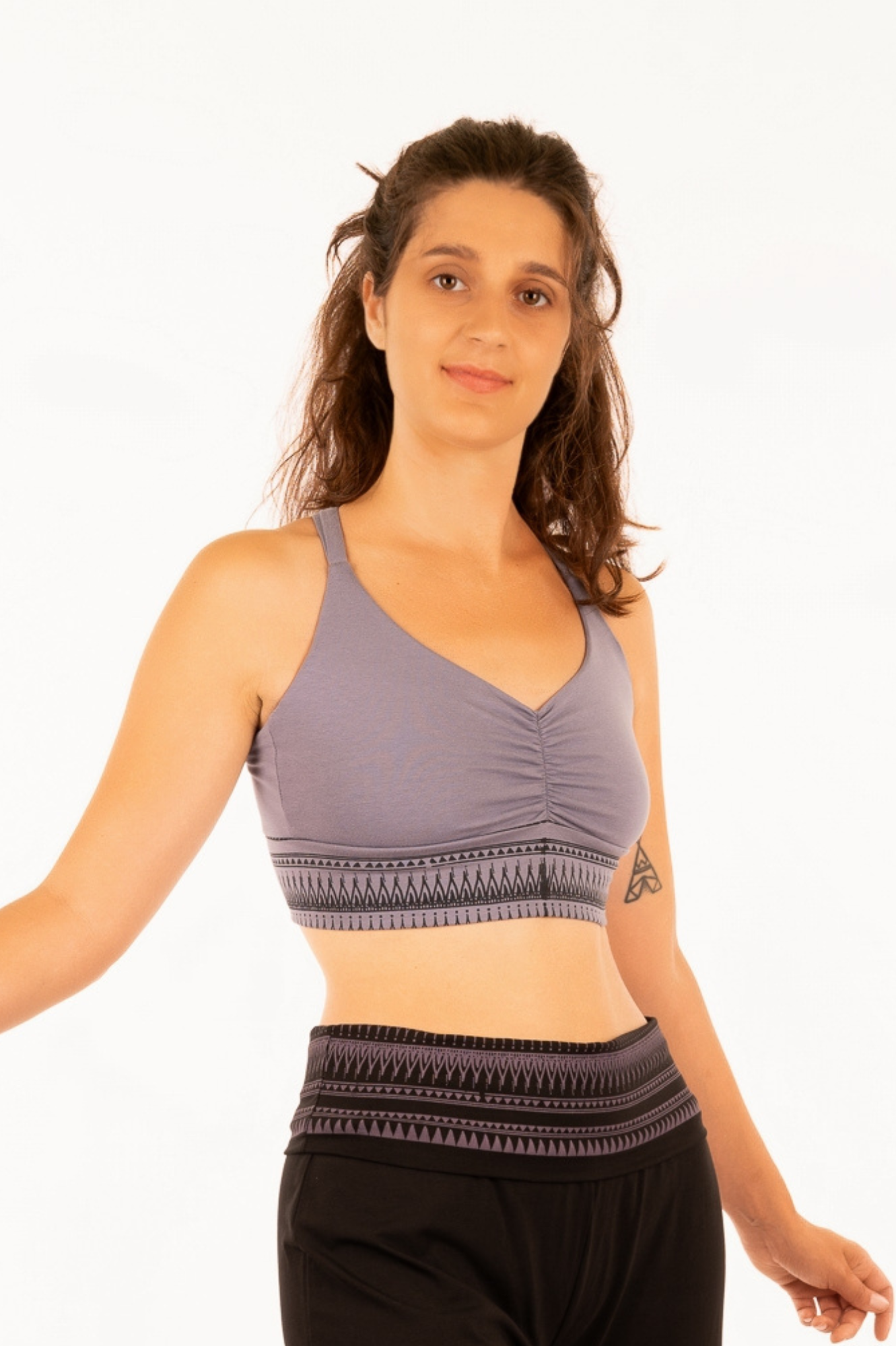 YB-23T - CŒUR: Organic Cotton Heart Bra with print