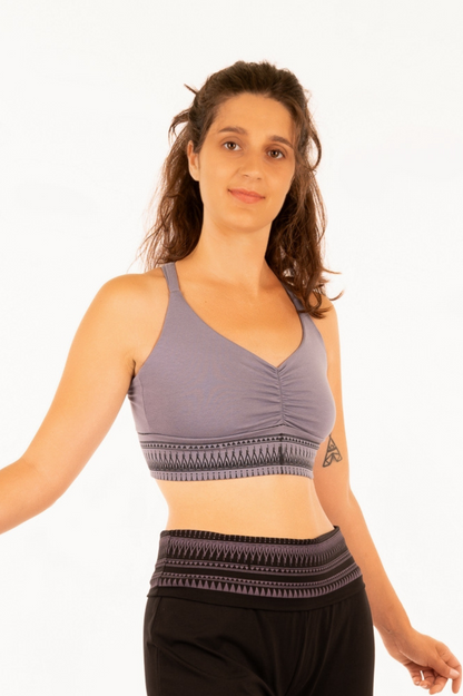 YB-23T - CŒUR: Organic Cotton Heart Bra with print