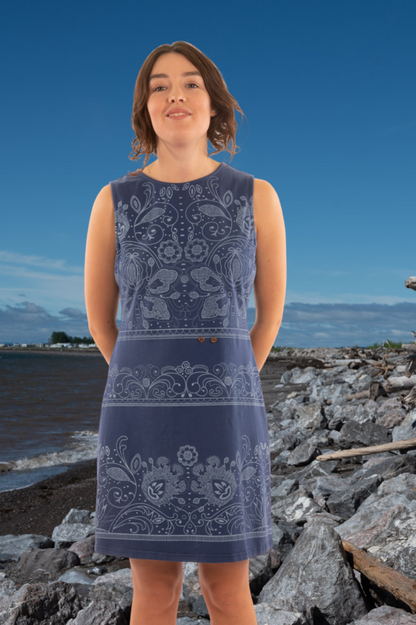 T1V-39 - FLEUR – Robe en coton bio à imprimé floral