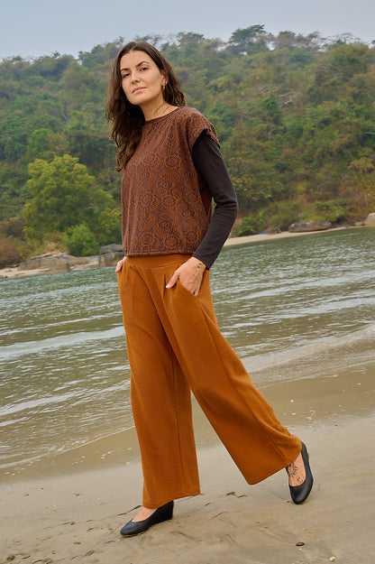 TF25-28B - ZOEM: Organic Cotton Corduroy 7/8 pants