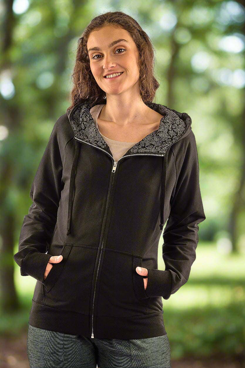 yo BIOTOP】cotton zip hoodie Zip-up hoodie in cotton - Light