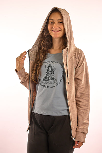 09_Sweat à capuche zippé pour femme