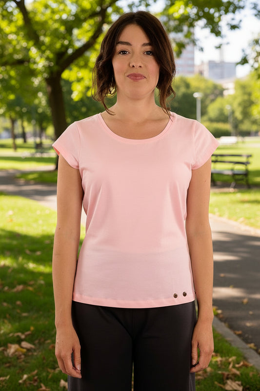 YB-07 - SOFIE UNI – Organic Cotton Round-neck t-shirt no print