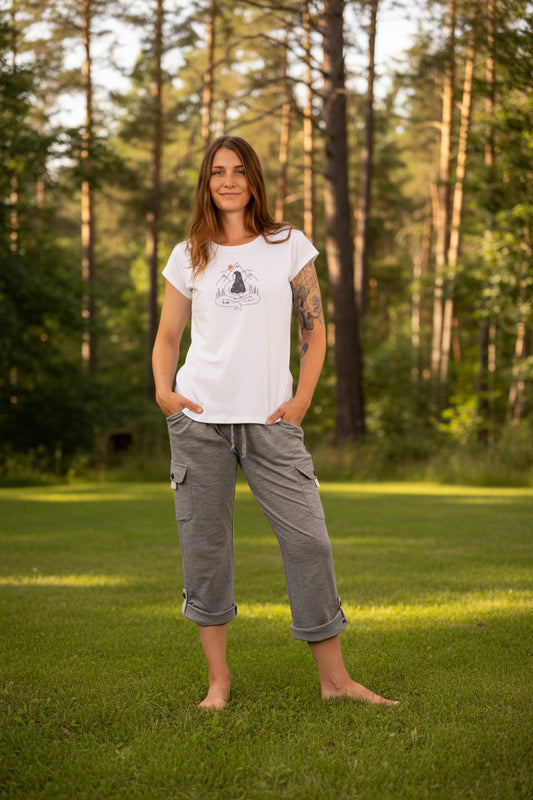 YB-07M - SOFIE MOUNTAIN – Organic Cotton T-shirt with print