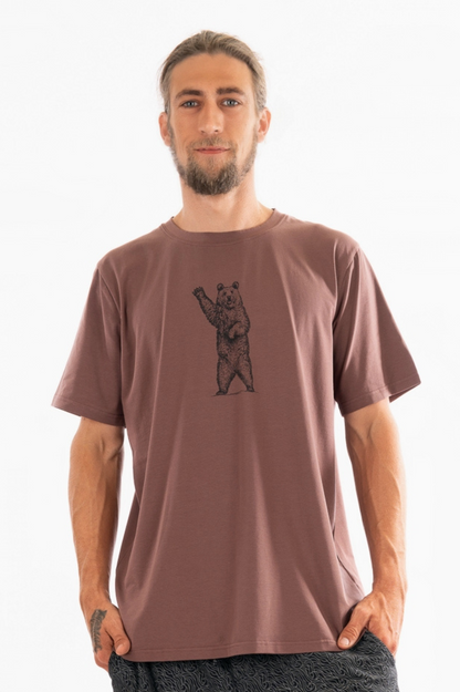 YB-61B - TOM BEAR - Organic Cotton Basic T-shirt; Hello Bear