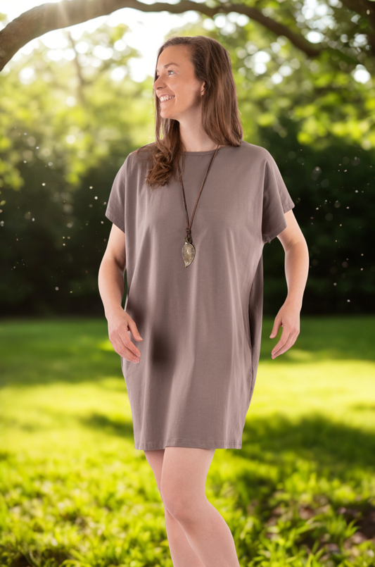 05-IX : T-shirt-tunique oversize en coton biologique